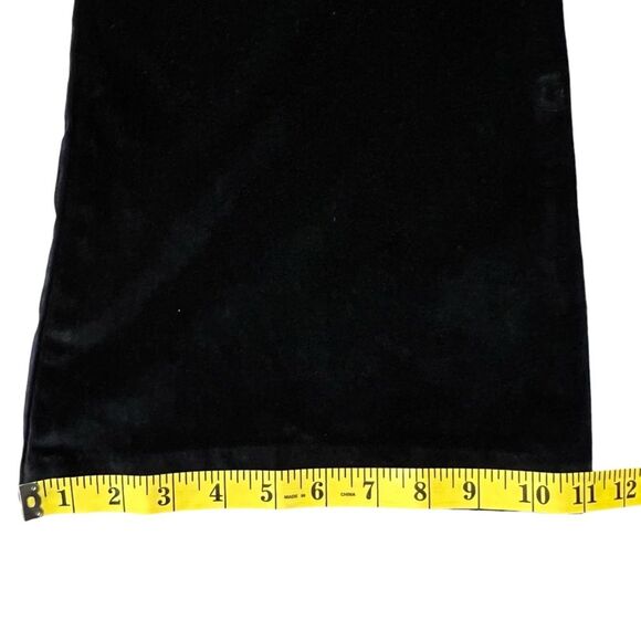 Reiss Isa Black Velvet Pants Sz 30 High Waist Wide Leg Holiday Capsule Event - Picture 11 of 16